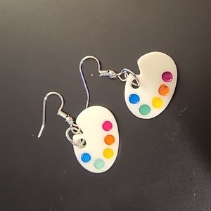 - Paint Pallet Fashion Earrings